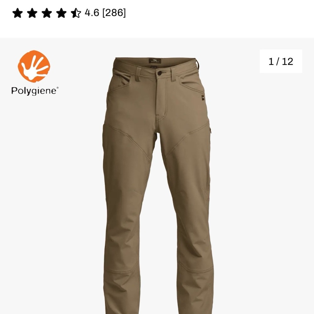 Sitka Mesa Pant-36x32 Shade Coyote NWT